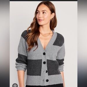 Old navy Cotton Blend Shaker Stitch Knit Cardigan